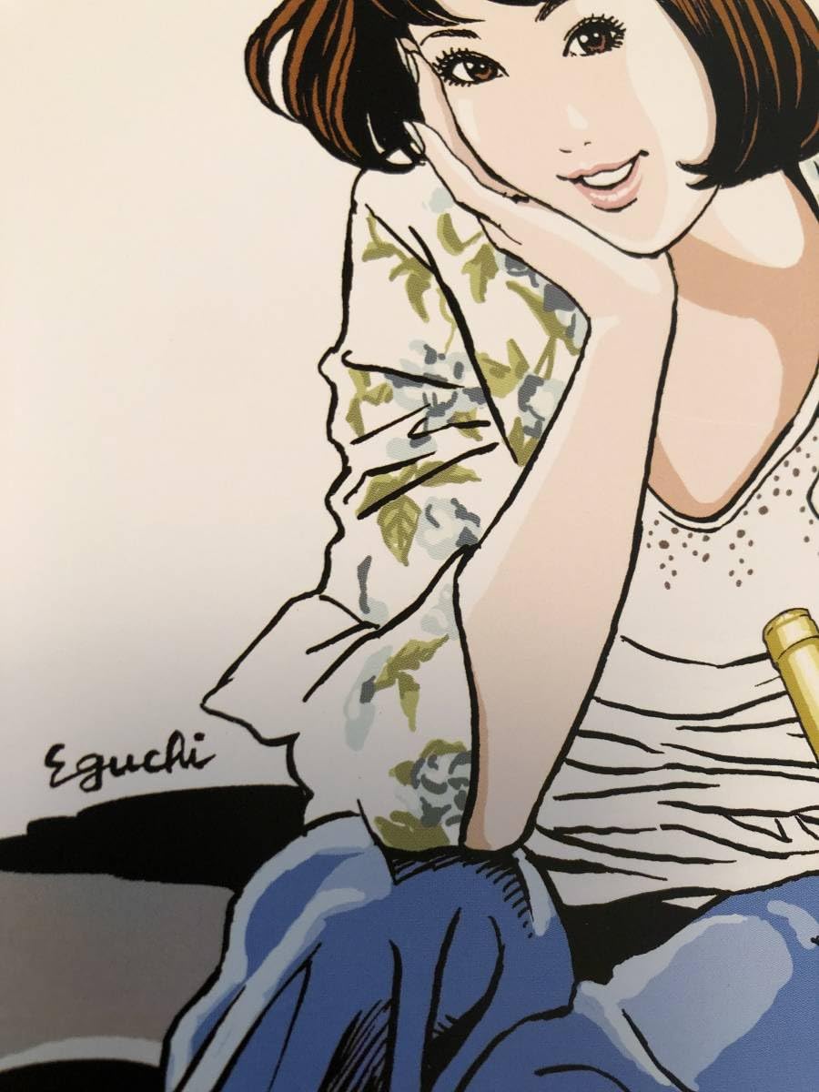 Amazon.co.jp: 額装品 江口寿史 美少女 リアルワインガイド 35 B5